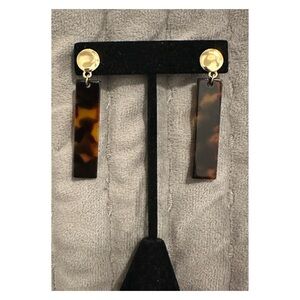 Tortoise Shell Drop Earrings